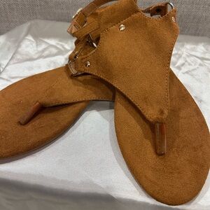 Brown Suede Women's Sandals